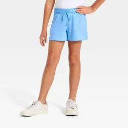 Girls' French Terry Pull-On Shorts - Cat & Jack™ Light Blue S