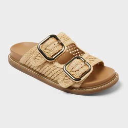 Women's Collin Sandals with Memory Foam Insole - Universal Thread™ Natural 8.5