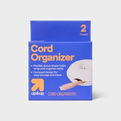 2pk Donut- Shape Cord Organizer White - up&up™