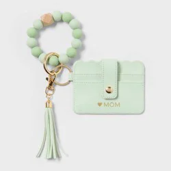 Mother's Day Beaded Wristlet Cardholder Green - Spritz™