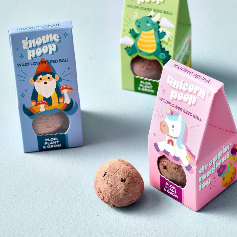 slide 10 of 14, Modern Sprout Unicorn Mixed Arrangement Flower Seeds, 1 ct