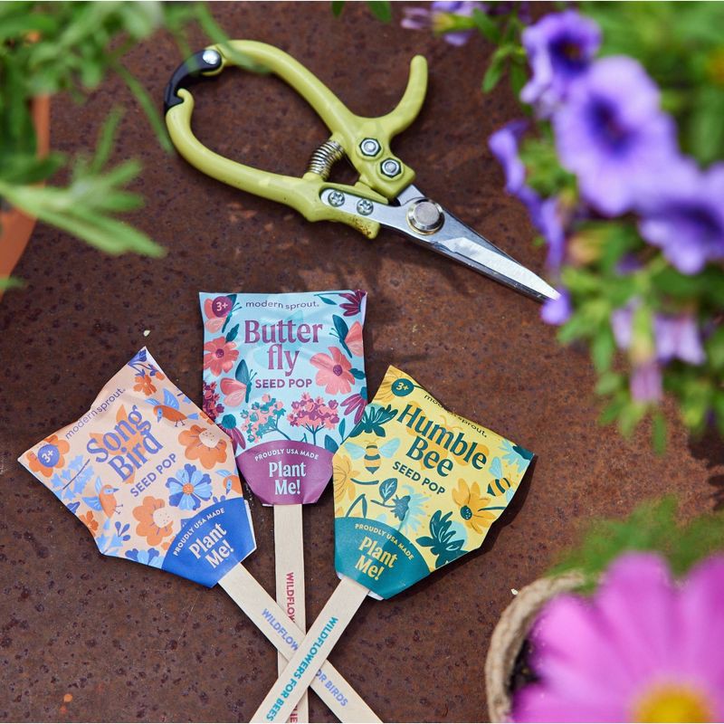 slide 17 of 24, Modern Sprout Wildflower Mix Song Bird Flower Seeds, 1 ct