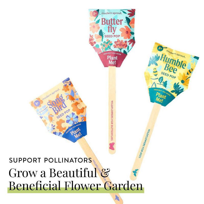 slide 21 of 24, Modern Sprout Wildflower Mix Song Bird Flower Seeds, 1 ct