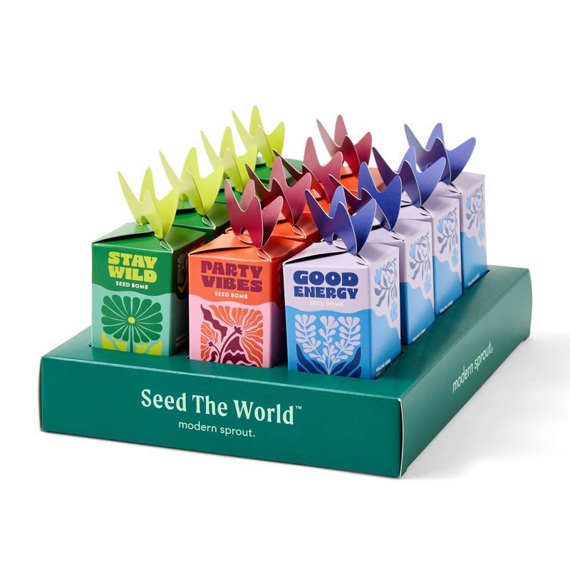 slide 7 of 8, Modern Sprout Mixed Arrangements Party Vibes Seed Bomb, 1 ct