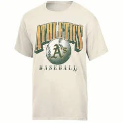 MLB Athletics Women's Parchment Comfort Wash T-Shirt - M