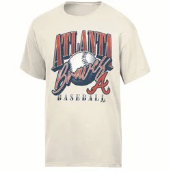 MLB Atlanta Braves Women's Parchment Comfort Wash T-Shirt - S