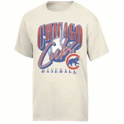 MLB Chicago Cubs Women's Parchment Comfort Wash T-Shirt - S