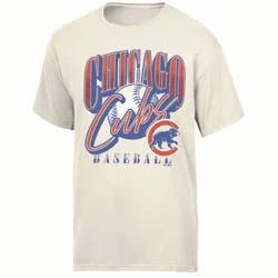 MLB Chicago Cubs Women's Parchment Comfort Wash T-Shirt - S