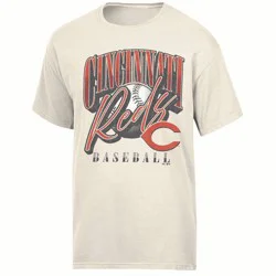 MLB Cincinnati Reds Women's Parchment Comfort Wash T-Shirt - M