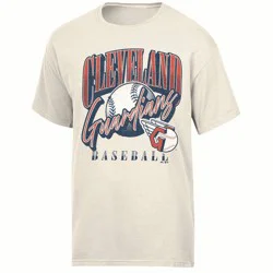 MLB Cleveland Guardians Women's Parchment Comfort Wash T-Shirt - S