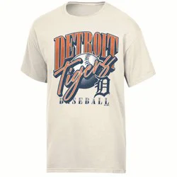 MLB Detroit Tigers Women's Parchment Comfort Wash T-Shirt - XXL