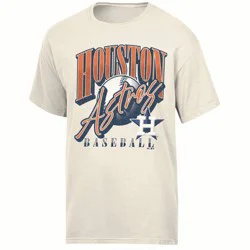 MLB Houston Astros Women's Parchment Comfort Wash T-Shirt - M