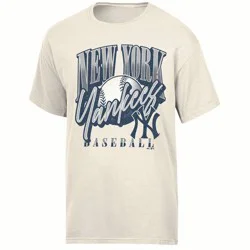 MLB New York Yankees Women's Parchment Comfort Wash T-Shirt - XL