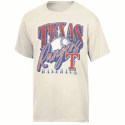MLB Texas Rangers Women's Parchment Comfort Wash T-Shirt - M