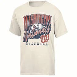 MLB Washington Nationals Women's Parchment Comfort Wash T-Shirt - M