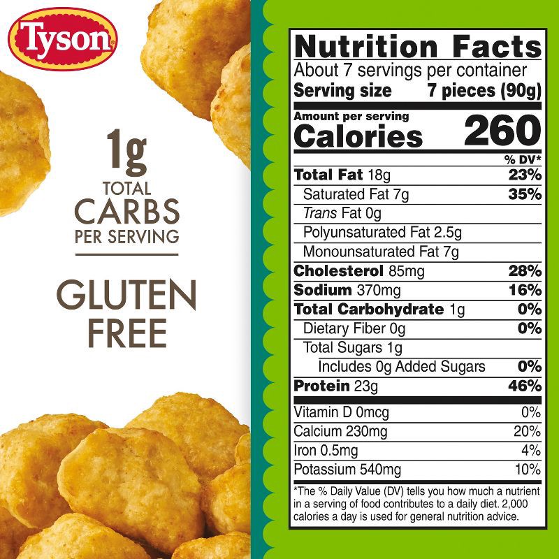 slide 7 of 10, Tyson Simple Chicken Nugget - Frozen - 22oz, 22 oz