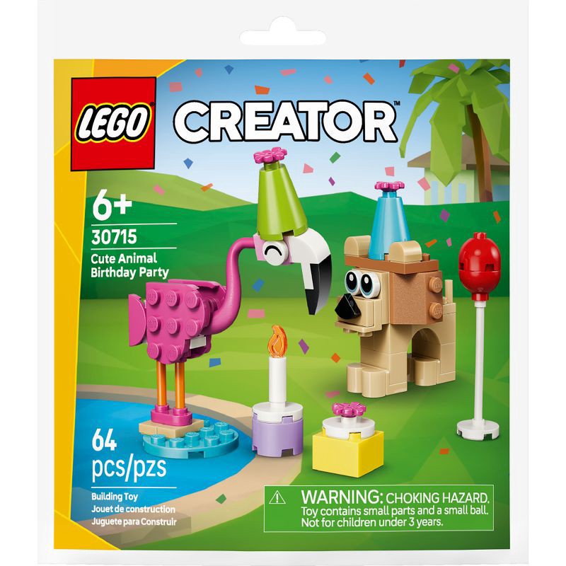 slide 4 of 5, LEGO Creator Cute Animal Birthday Party 30715, 1 ct