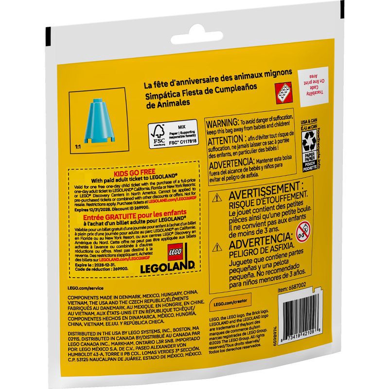 slide 5 of 5, LEGO Creator Cute Animal Birthday Party 30715, 1 ct