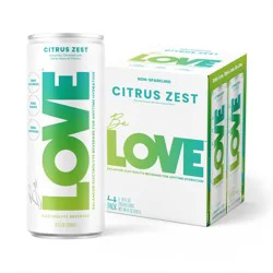 Be Love Citrus Zest Lightly Flavored Still Electrolyte Drink 4pk/12 fl oz