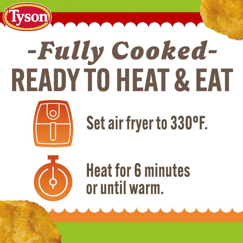 slide 6 of 10, Tyson Simple Spicy Chicken Nugget - Frozen - 22oz, 22 oz