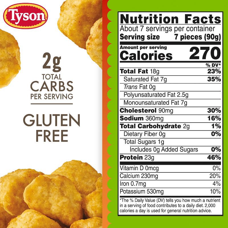 slide 7 of 10, Tyson Simple Spicy Chicken Nugget - Frozen - 22oz, 22 oz