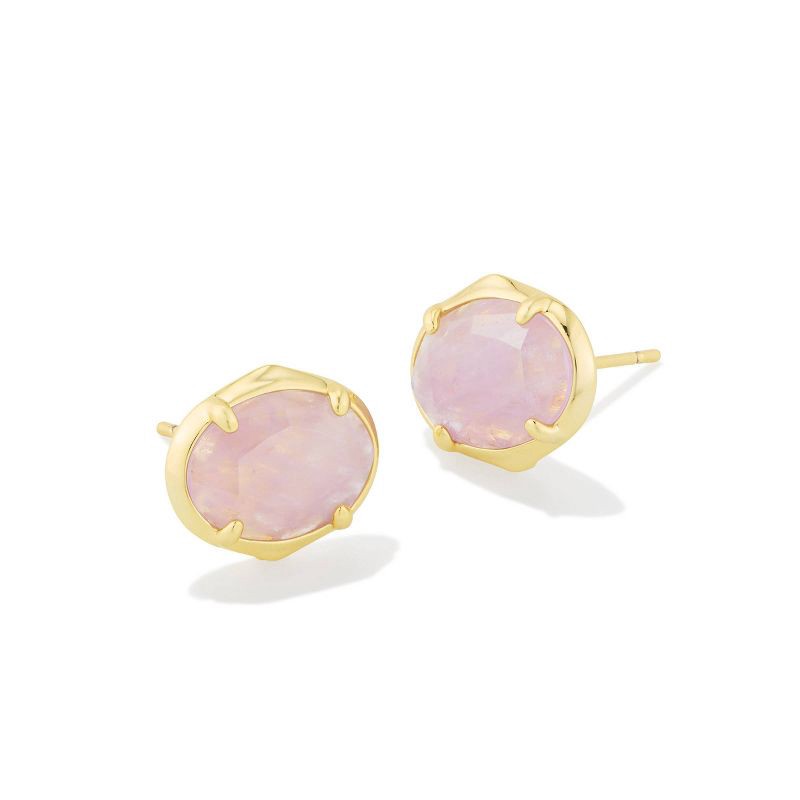 slide 1 of 1, Kendra Scott Henley Stud Earrings - Pink/Gold, 1 ct