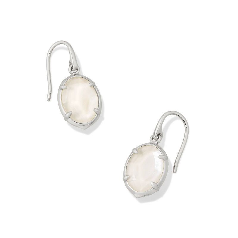 slide 1 of 1, Kendra Scott Henley Drop Earrings - Ivory/Silver, 1 ct