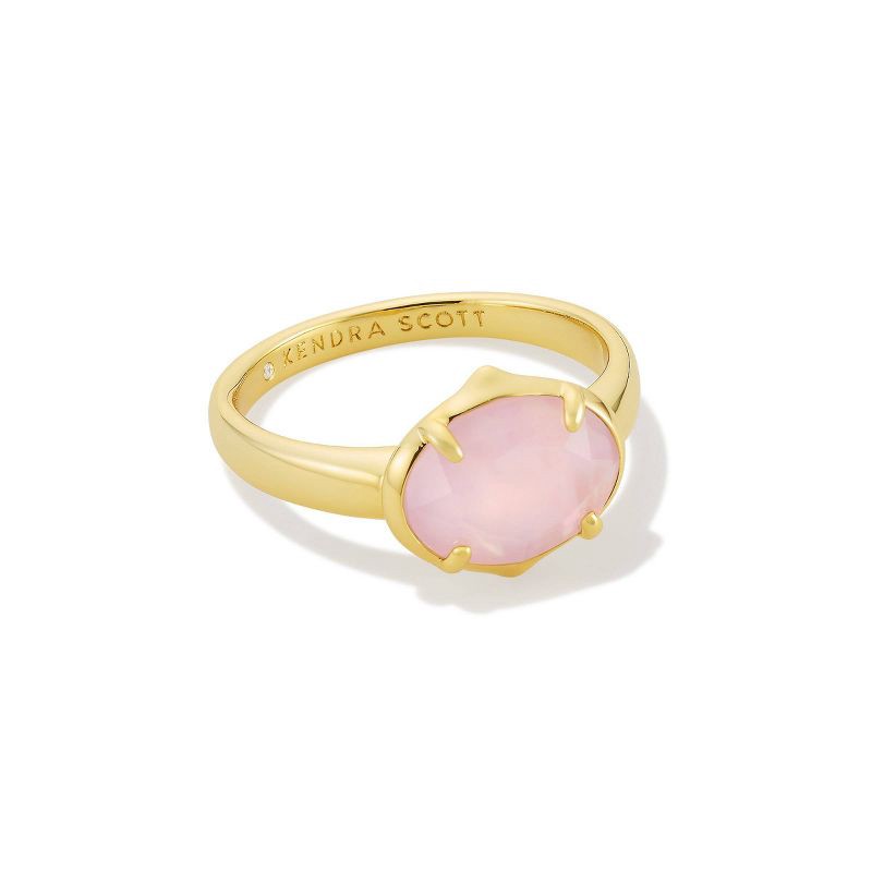 slide 1 of 1, Kendra Scott Henley Band Ring - Pink/Gold Size 7, 1 ct