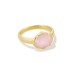 Kendra Scott Henley Band Ring - Pink/Gold Size 7