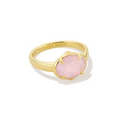Kendra Scott Henley Band Ring - Pink/Gold Size 7