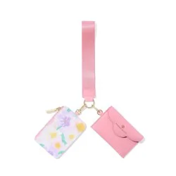 Kendra Scott Floral Dual Wallet Keychain - Pink/White