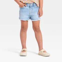Toddler Girls' Denim Cutoff Shorts - Cat & Jack™ Light Wash 5T