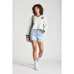 MLB Atlanta Braves Women's Champion Boxy Sweatshirt - L