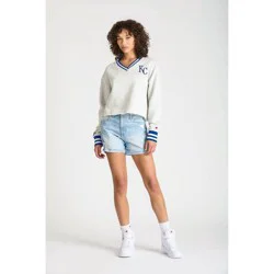 MLB Kansas City Royals Women's Champion Boxy Sweatshirt - M