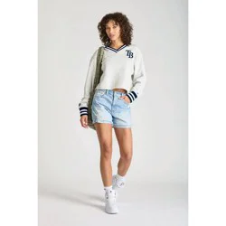 MLB Tampa Bay Rays Women's Champion Boxy Sweatshirt - S