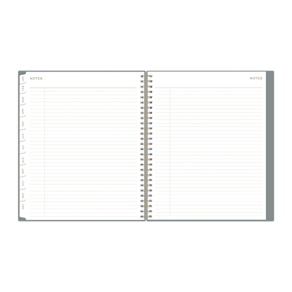slide 6 of 8, 2025 Blue Sky Monthly Planning Calendar, 8"" X 10"", Solid Slate, January 2025 To December 2025, 1 ct