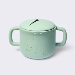 Snack Cup Confetti Speckle - Green - Cloud Island™