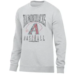 MLB Arizona Diamondbacks Men's Ash Crewneck Sweatshirt - XXL