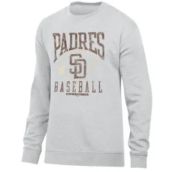 MLB San Diego Padres Men's Ash Crewneck Sweatshirt - L