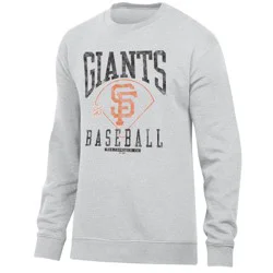 MLB San Francisco Giants Men's Ash Crewneck Sweatshirt - XXL