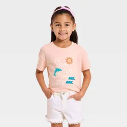 Toddler Girls' Sun Oversized Graphic T-Shirt - Cat & Jack™ Pink 3T