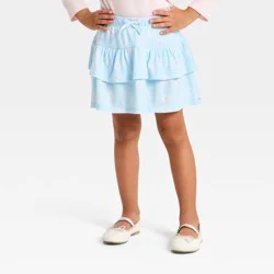 Toddler Girls' Daisy Skort - Cat & Jack™ Light Blue 18M