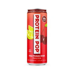 Protein Pop Cherry Lime Flavoured Water - 12 fl oz
