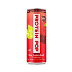 Protein Pop Cherry Lime Flavoured Water - 12 fl oz