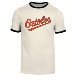 MLB Baltimore Orioles Men's Parchment Ringer T-Shirt - XXL