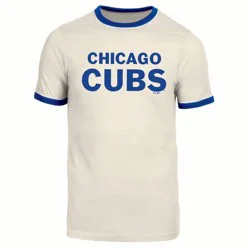 MLB Chicago Cubs Men's Parchment Ringer T-Shirt - S