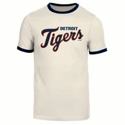 MLB Detroit Tigers Men's Parchment Ringer T-Shirt - S