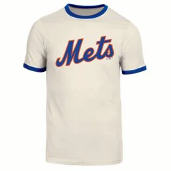 MLB New York Mets Men's Parchment Ringer T-Shirt - S