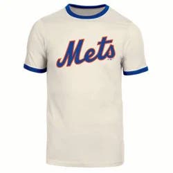 MLB New York Mets Men's Parchment Ringer T-Shirt - M