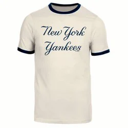MLB New York Yankees Men's Parchment Ringer T-Shirt - S
